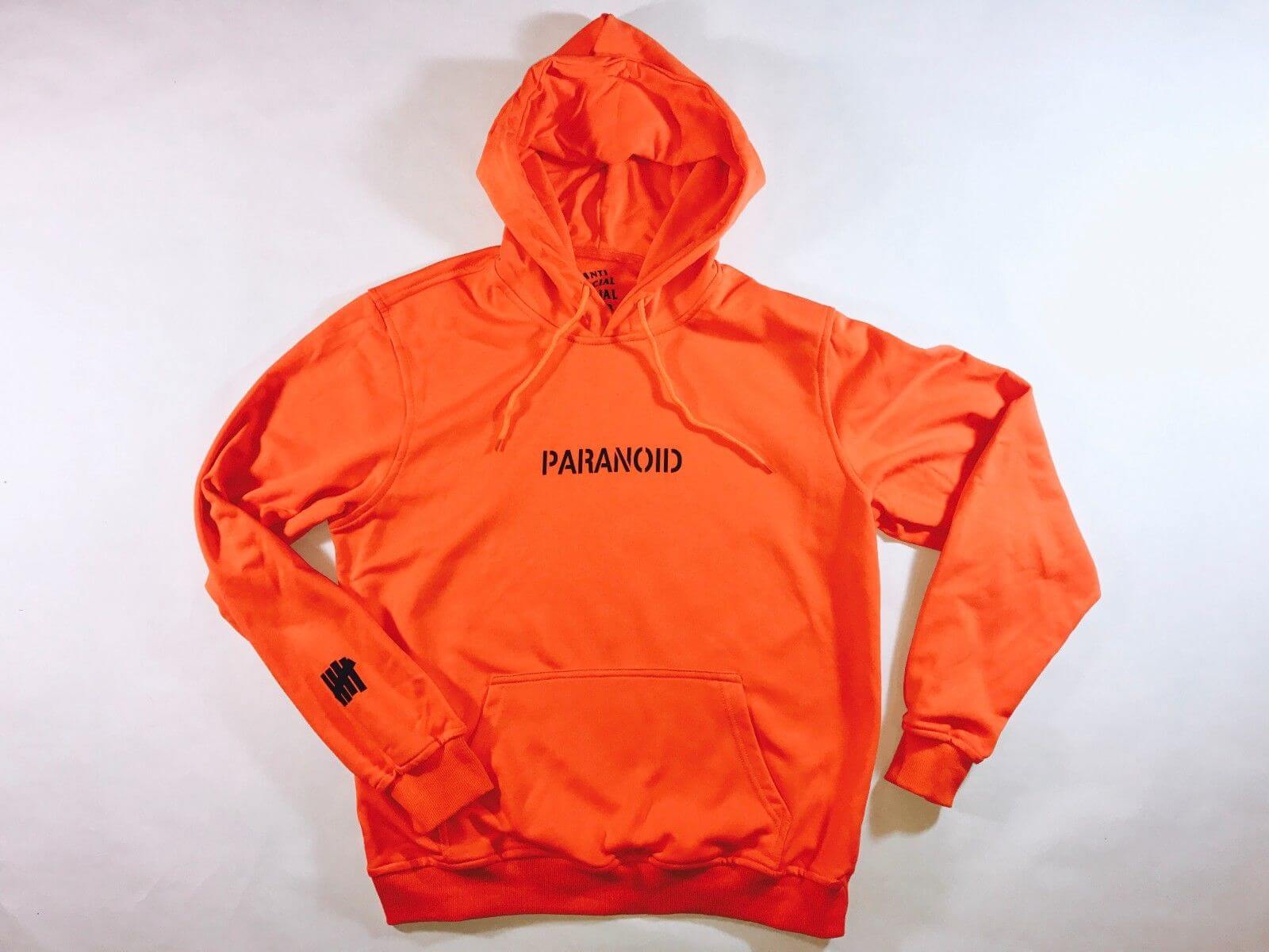 Anti Social Social Club x Undefeated ‘Paranoid’ Hoodie M – HypeTrader.com